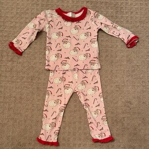 Cecil and Lou Christmas Winking Santa Pajamas Size 18M